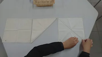 Como montar uma mesa com guardanapo de papel?