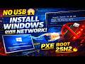 No USB?! Install Windows 11 25H2 Over Network 🔥