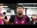 All Blacks hit the gym in Wellington