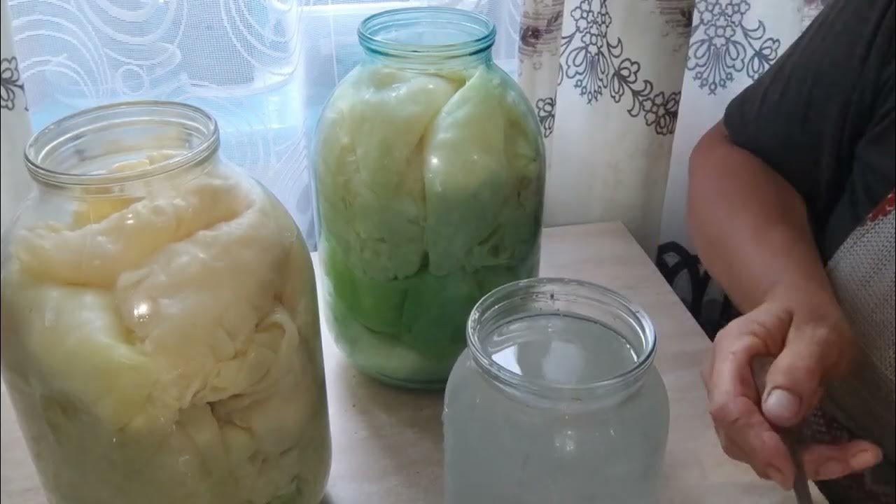 квашу листя капусти на голубці на зиму в банках - YouTube