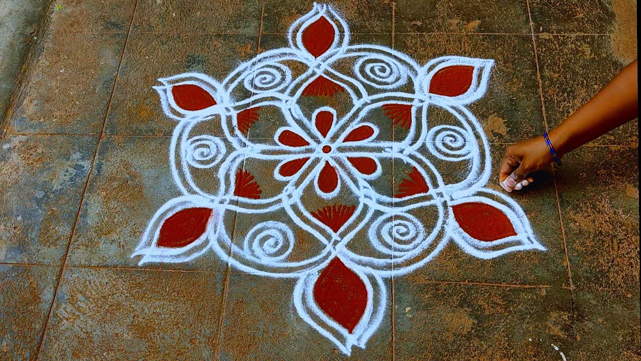 double stroke rangoli designs/double stroke padi kolam designs/friday ...