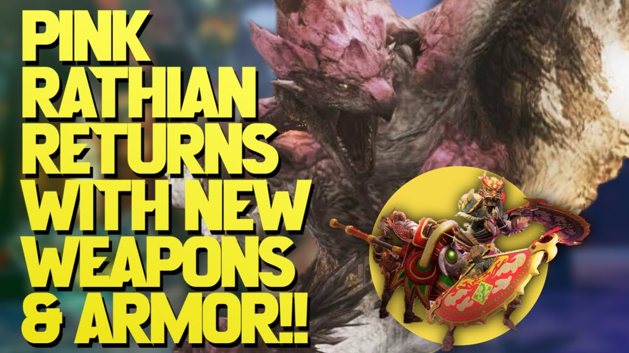 Pink Rathian Weapons MHN : Lunar New Year's EVENT Revealed - Pink RATHIAN & New Gear! - YouTube