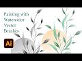 How I Draw Abstract Vector Watercolor Wildflowers in Illustrator