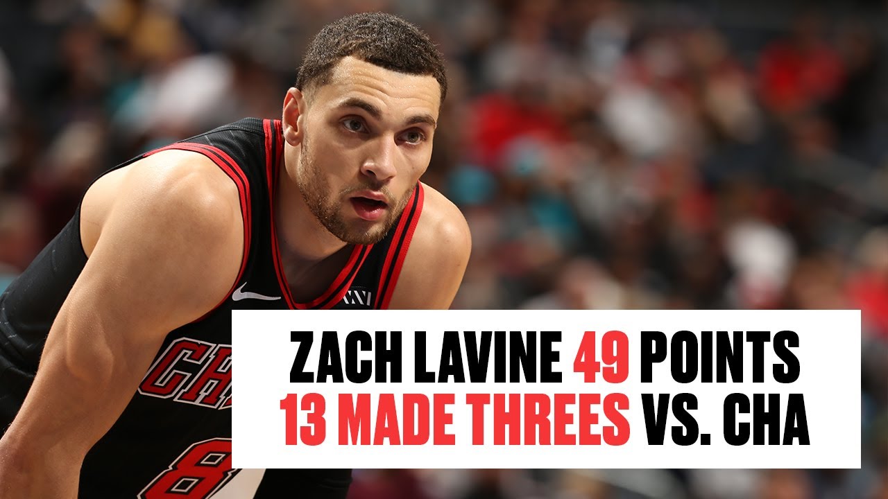 Zach LaVine Makes 13 3-Pointers, Drops 49 in Bulls Win vs. Hornets