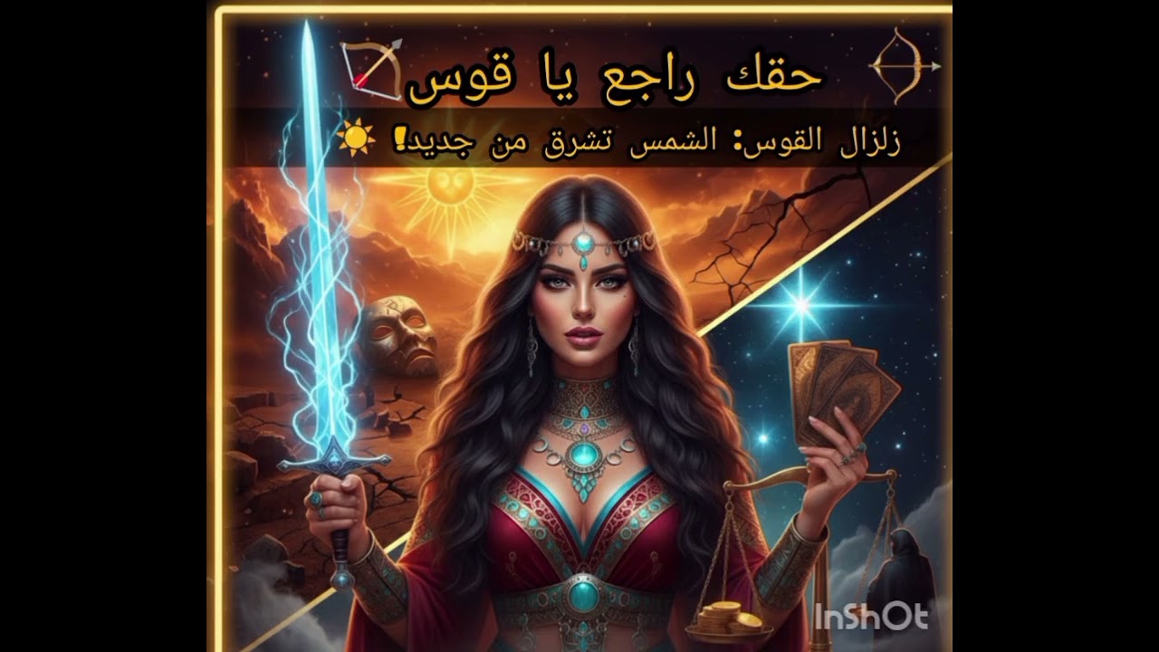 برج القوس رفعت السيف فاستجاب القدر! ⚔️ حقك المنهوب راجع بالكارما.. وبشارة (الشمس) تزلزل القلوب! ☀️