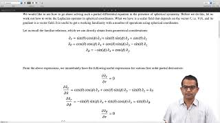 The Laplace Equation in spherical coordinates #swayamprabha