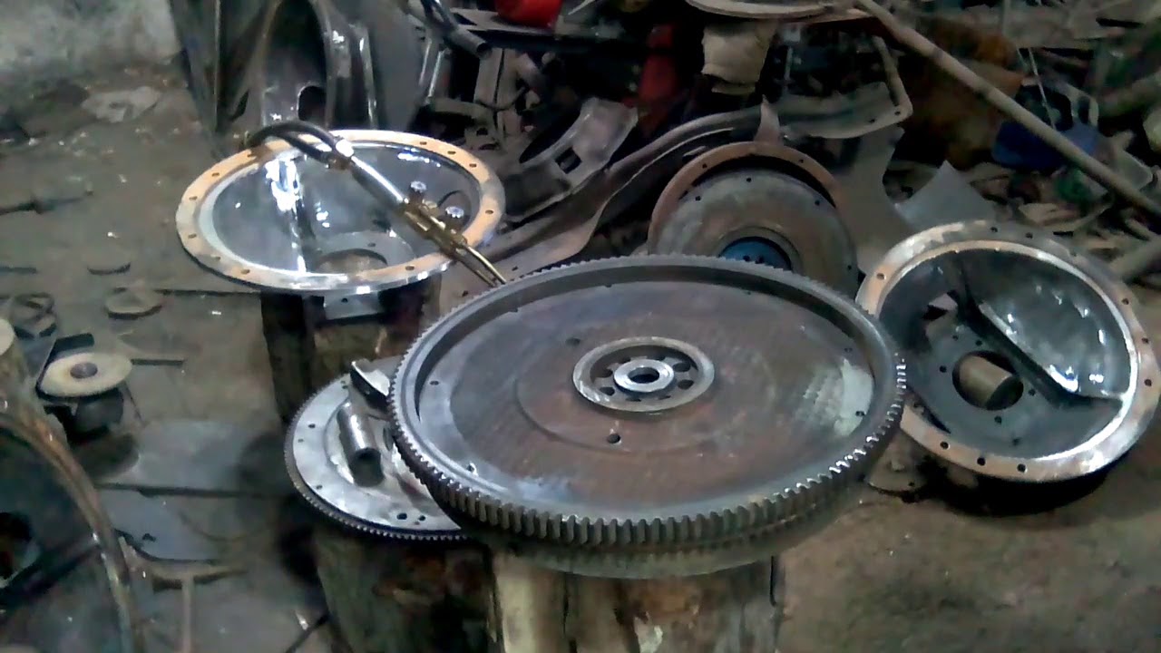 Как насадить венец маховика.