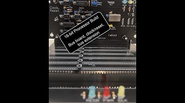 16-bit Processor Build, Ep. #1 - Dual-bus board, clock, reset, bus-to-breadboard extension