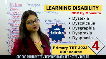 Primary TET 2023 | Learning Disability | CDP with Moumita
