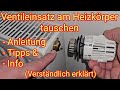 Ventil-Einsatz am Heizkörper tauschen - Verständlich erklärt, Anleitung, Tipps &amp; Info