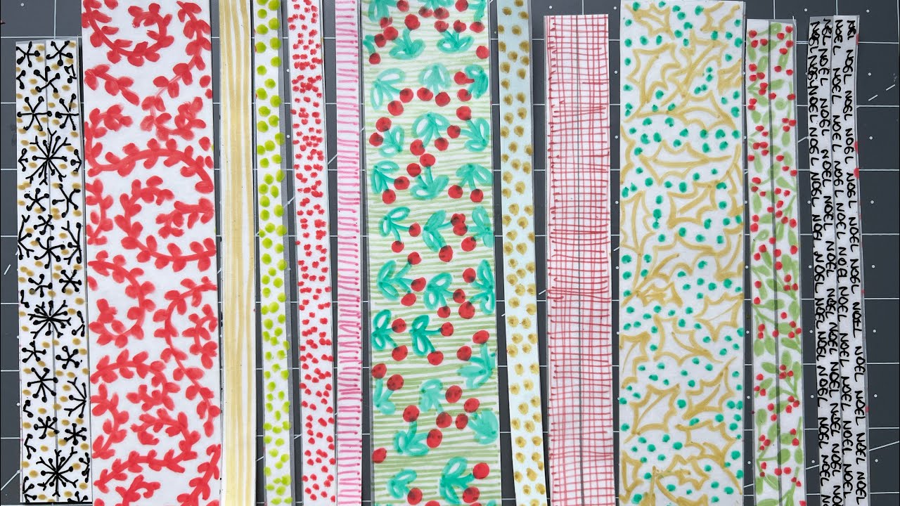 #roxysweeklychallenge 2024 | WEEK 43 | handmade faux washi tape - YouTube