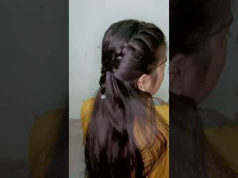 Long Hair|Short Hair Beautiful Hairstyle|Style Tutorial #shorts #youtubeshorts #hair #hairstyle