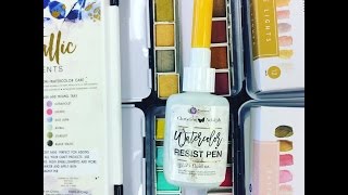 Watercolor Resist Pen (Masking Fluid) with Christine Adolph on Facebook Live screenshot 4