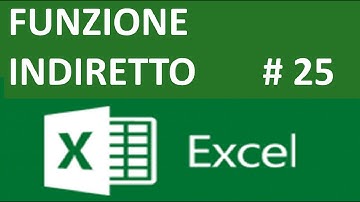 EP25 La funzione INDIRETTO di excel  e come lavorare con le stringhe di testo