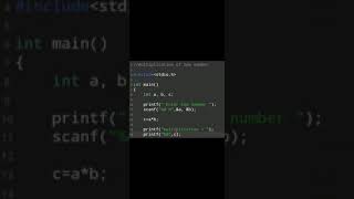#54 | How to Code | Basic C language Program | Programming Exercise55 #shorts #coding