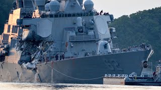 7 US sailors missing after Navy ship collision