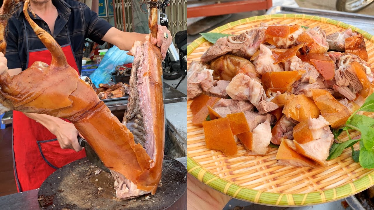 Roasted dog meat is a specialty of my country, you should try it at