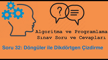 Algoritma ve Programlama Sınav Soruları 32 / Dikdörtgen Çizdirme