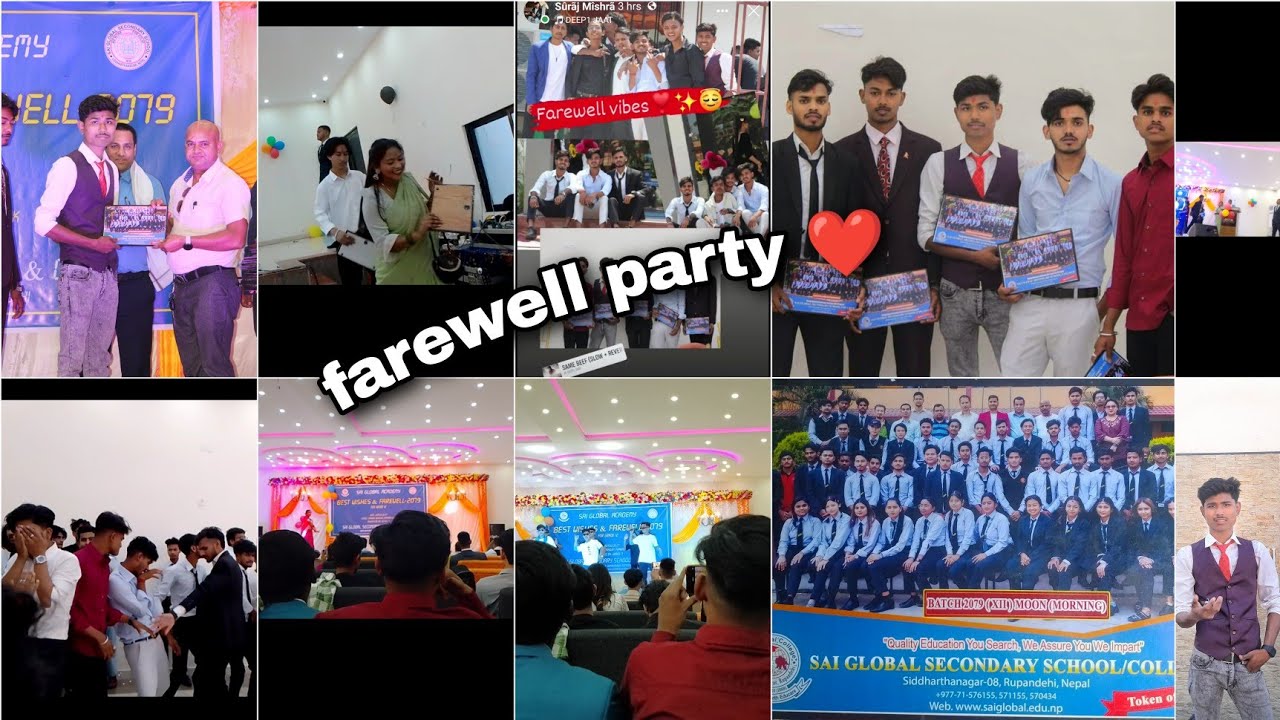 FAREWELL PARTY 2079 || Last Day Of college Life (Class 12th)🥺||SAI ...