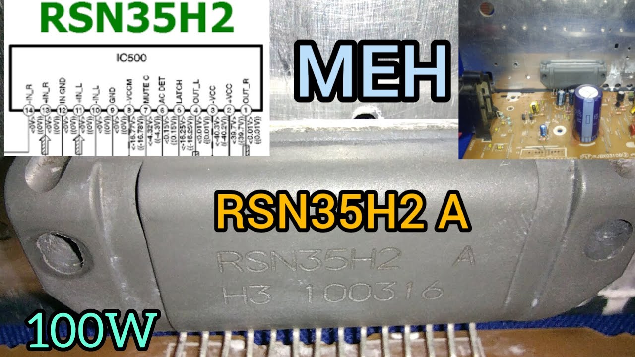 como activar ic RSN35H2 A  Panasonic   y sus conexión