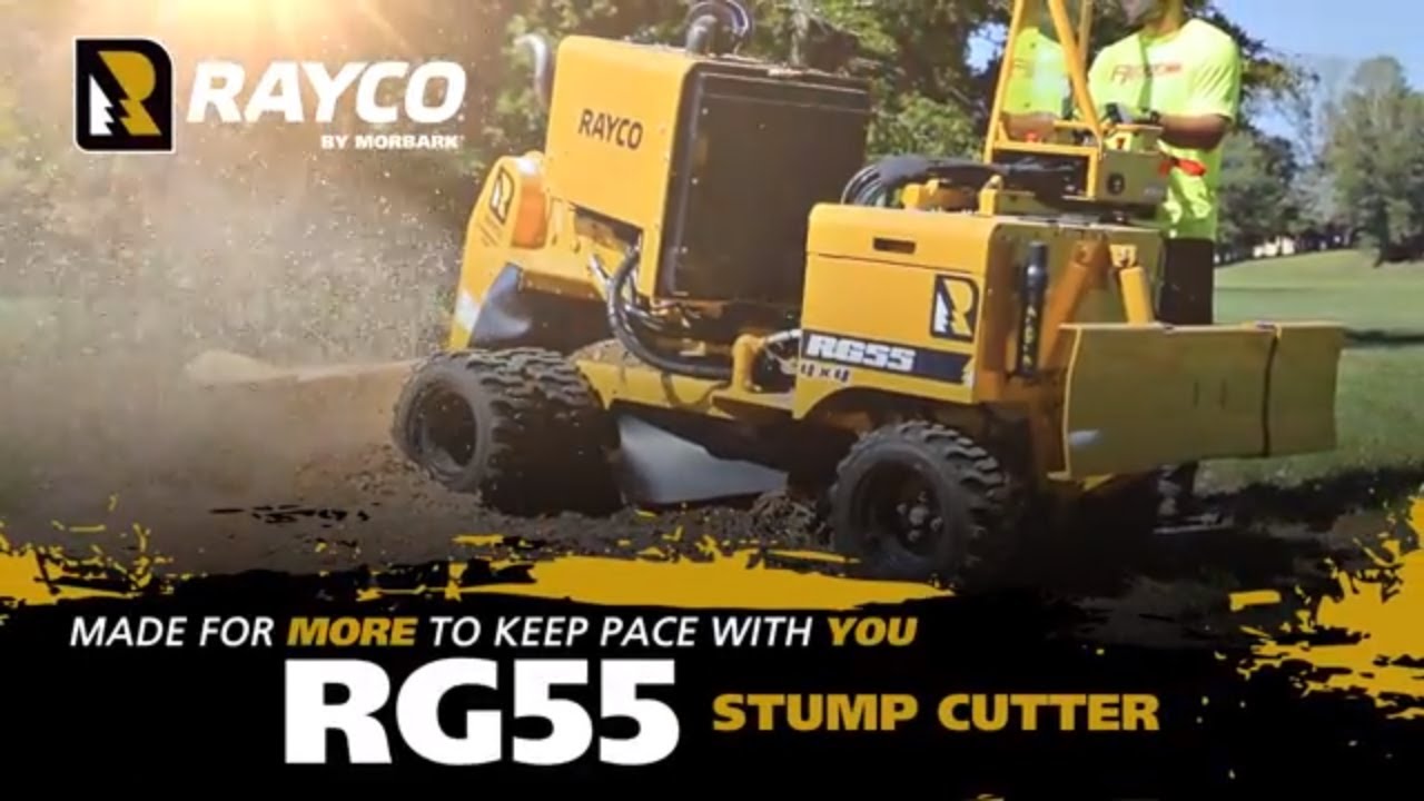 RG55 Stump Cutter Equipment Features Walk-around - YouTube