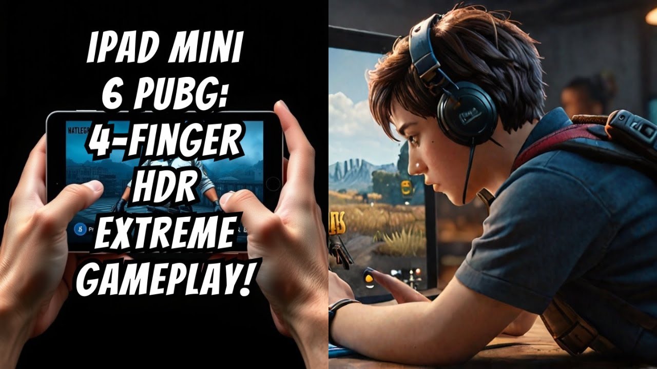 iPad Mini 6 PUBG HANDCAM HDR+EXTREME 4 Fingers claw PUBG Test Gameplay ...