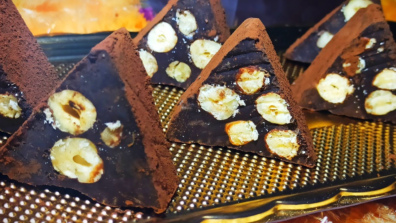 fudge chocolat noir noisettes