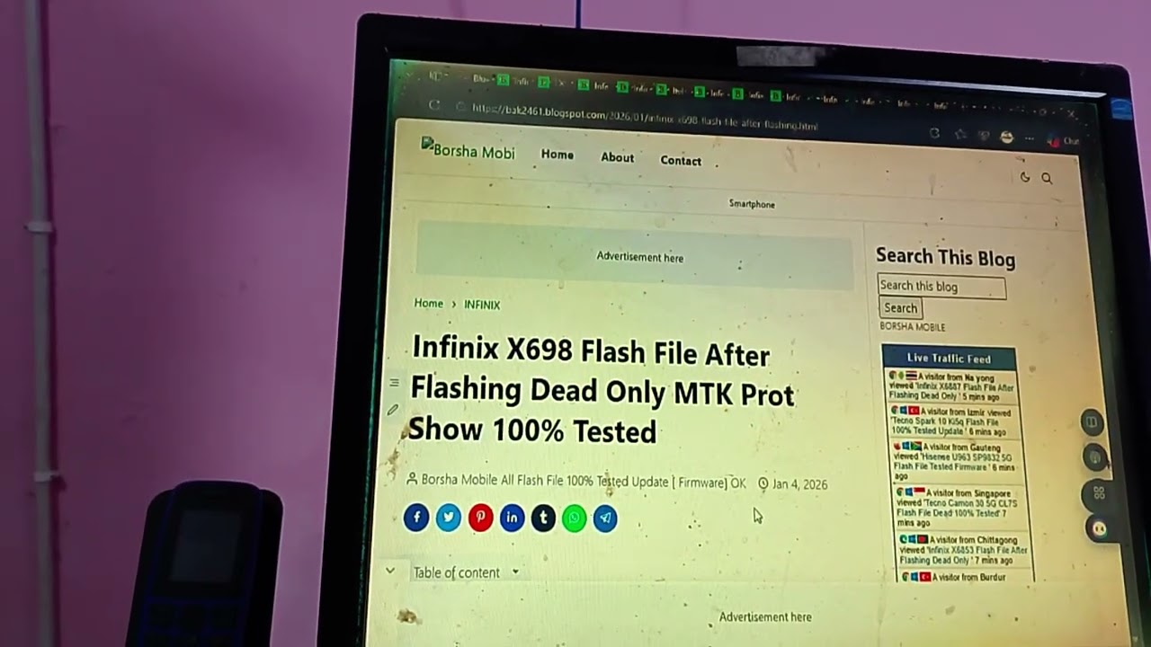 Infinix X6887 Flash File After Flashing Dead Only MTK Prot Show 100% Tested