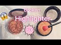 Makeup Hack! How to Fix Broken Makeup| Highlighter, Eyeshadow and Powder