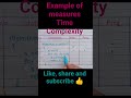 Example of time complexity