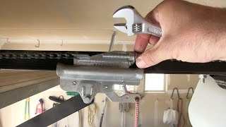 How to tighten a loose sagging Chain - Garage Door Opener repair