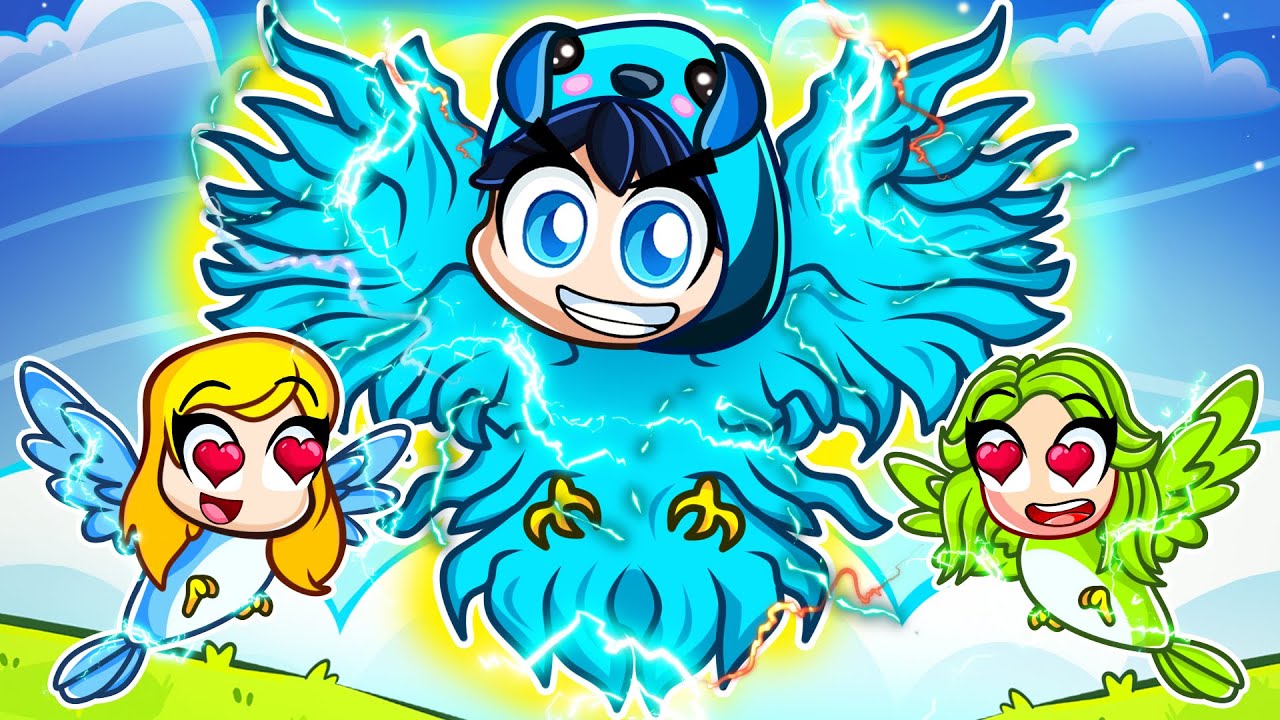 ДЕВУШКИ-РОЛИКИ в роли ПЕРВОНАЧАЛЬНОЙ ЭЛЕМЕНТАЛЬНОЙ ПТИЦЫ в Roblox BIRD FAMILY!