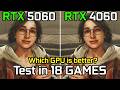 RTX 5060 vs RTX 4060 : Test in 18 Games - Gaming Test in 2026