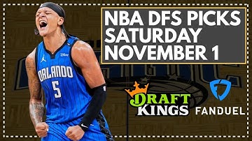 NBA DFS LIVE PRE-LOCK Q&A: SATURDAY NOVEMBER 1st FanDuel & DraftKings Lineup Advice