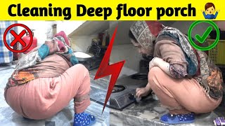 Floor Deep Cleaning Vlog Desi Cleaning Vlog Kishwar Vlogs