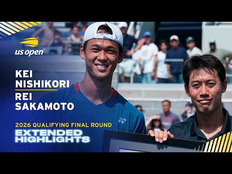 Kei Nishikori vs. Rei Sakamoto Extended Highlights | 2026 US Open Qualifying Final Round