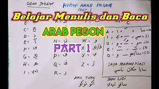 Mengenal Huruf Arab Pegon bagian 1