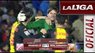 La Liga | Granada CF - Real Zaragoza (2-1) | 29-11-2012 | 1/16 vuelta Copa del Rey | Resumen