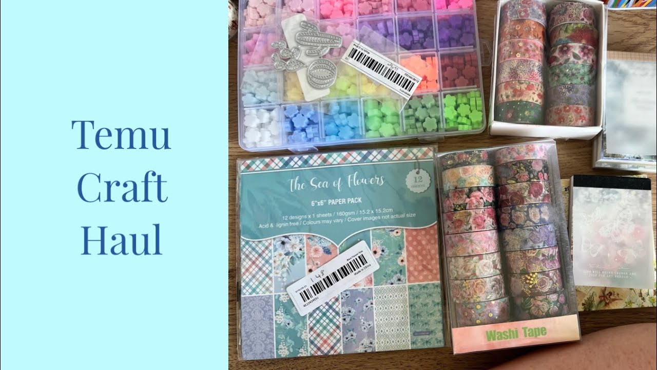 Temu Craft Haul Papers, Storage, Dies and More YouTube