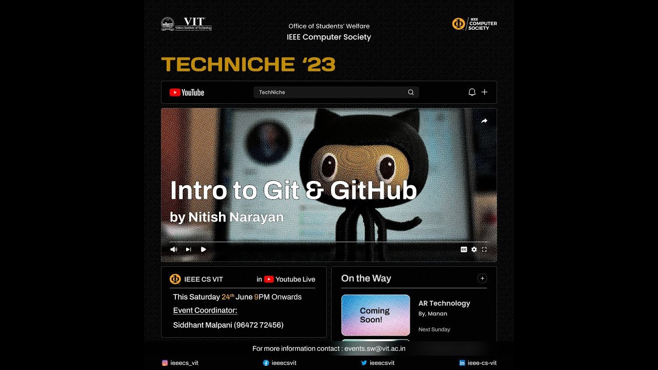 Tech Niche 3.0 - Introduction to Git and GitHub - YouTube