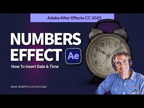 After Effects: Date & Time (Numbers Effect)