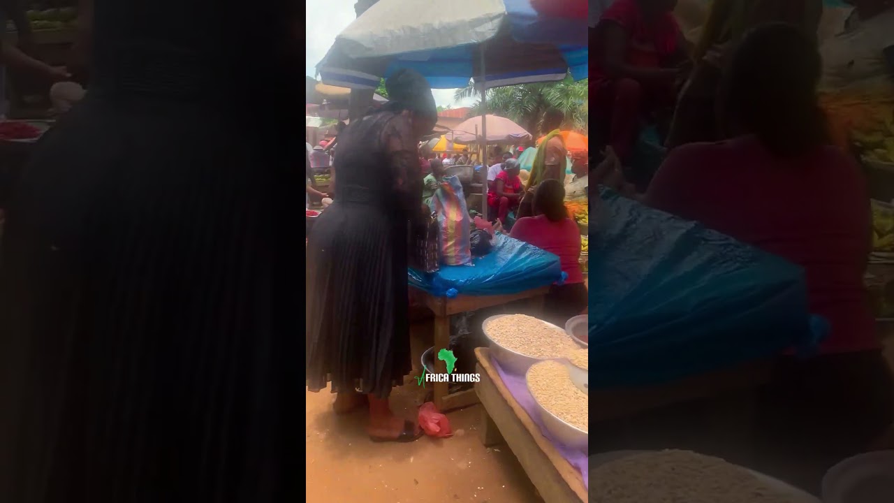 Food, Vibes, and Chaos – A Day in Ejisu Market! 🌶️🎥