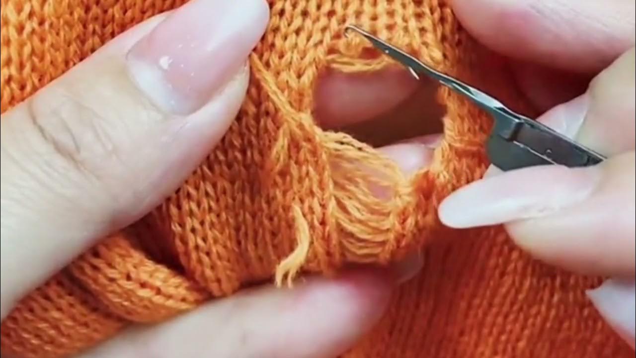 Easy Repairs for Holes in Cashmere Sweaters for Beginners YouTube