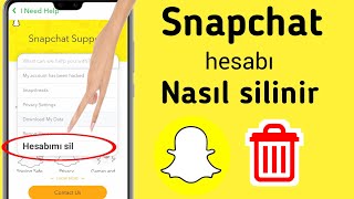 Snapchat Hesabı Nasıl Silinir (Yeni İşlem) | Snapchat Hesabını Kalıcı Olarak Sil