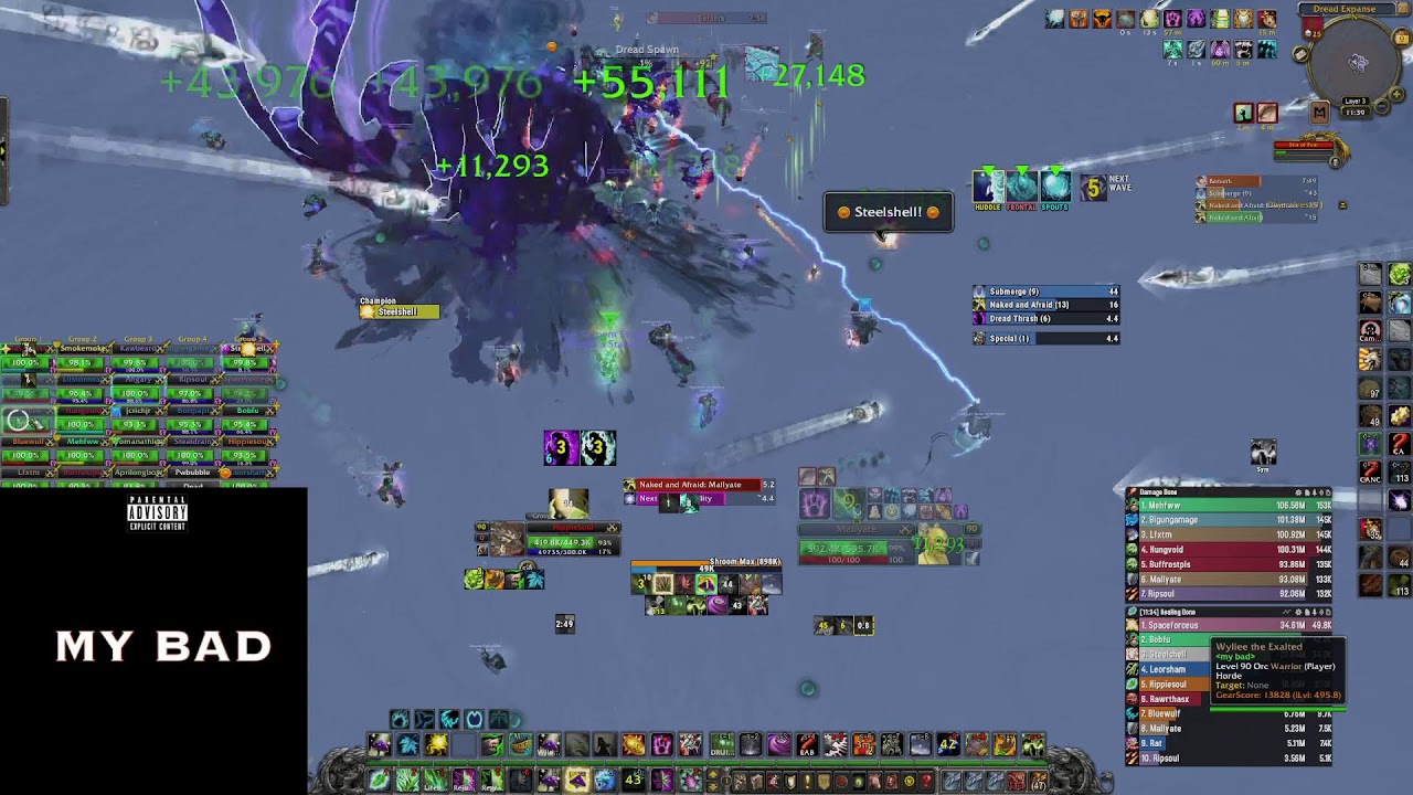 (My Bad) WoW MOP Heroic 25 HOF and TOES RAID 1!!! (9/9/25)