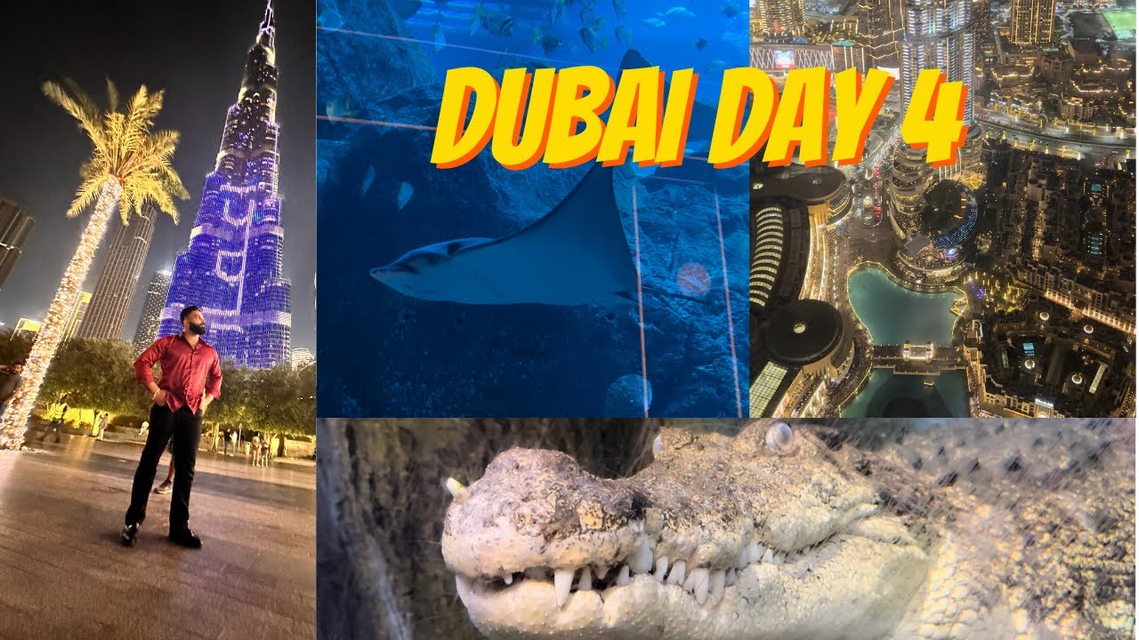 DUBAI Mall mei mile khatarnak jaanvar 😱 || Burj Khalifa 124th Floor || Day - 4