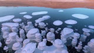 Methane bubbles Baikal