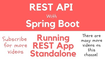 REST API with Spring Boot - Run REST API as Standalone App