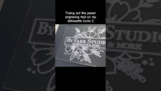 Fun with Silhouette Curio 2! #sillhouette #silhouettecurio2 #powerengravingtool #engravingonacrylic