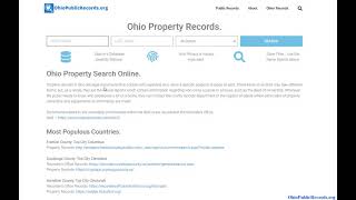 Ohio Property Search Online.